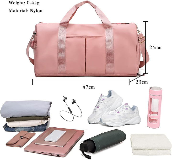 CORIOS Nylon Reisetaschen Duffle Bag Sporttasche Fitnesstasche Schwimmtasche für Herren/Damen Faltba