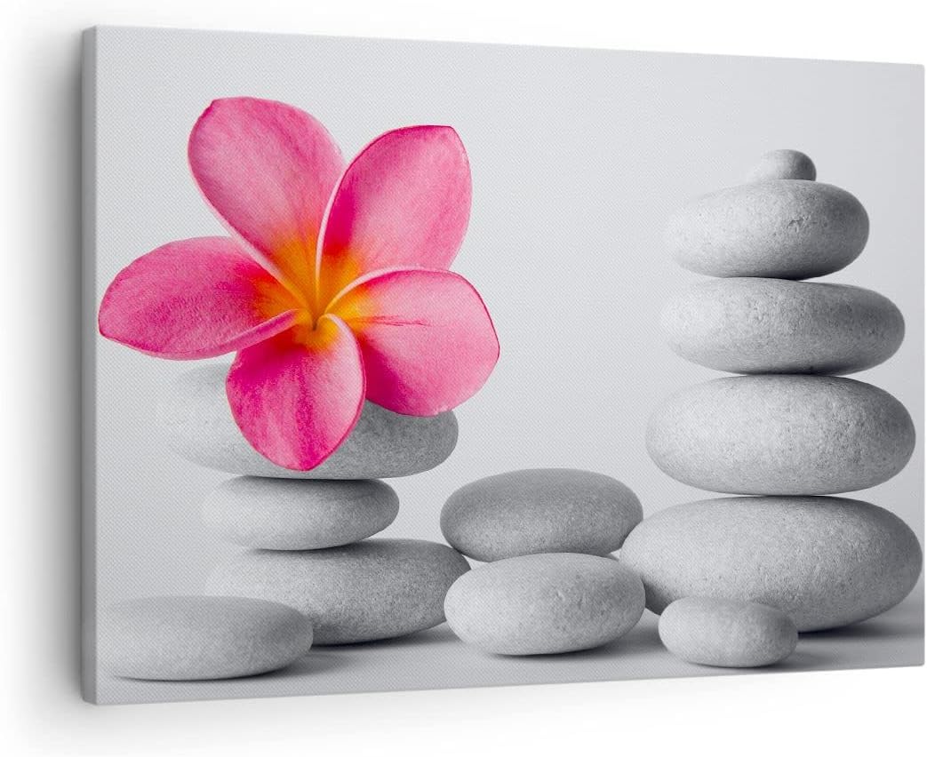 Bilder auf Leinwand Spa buddhismus ruhig blume Leinwandbild 70x50cm Wandbilder Dekoration Wohnzimmer