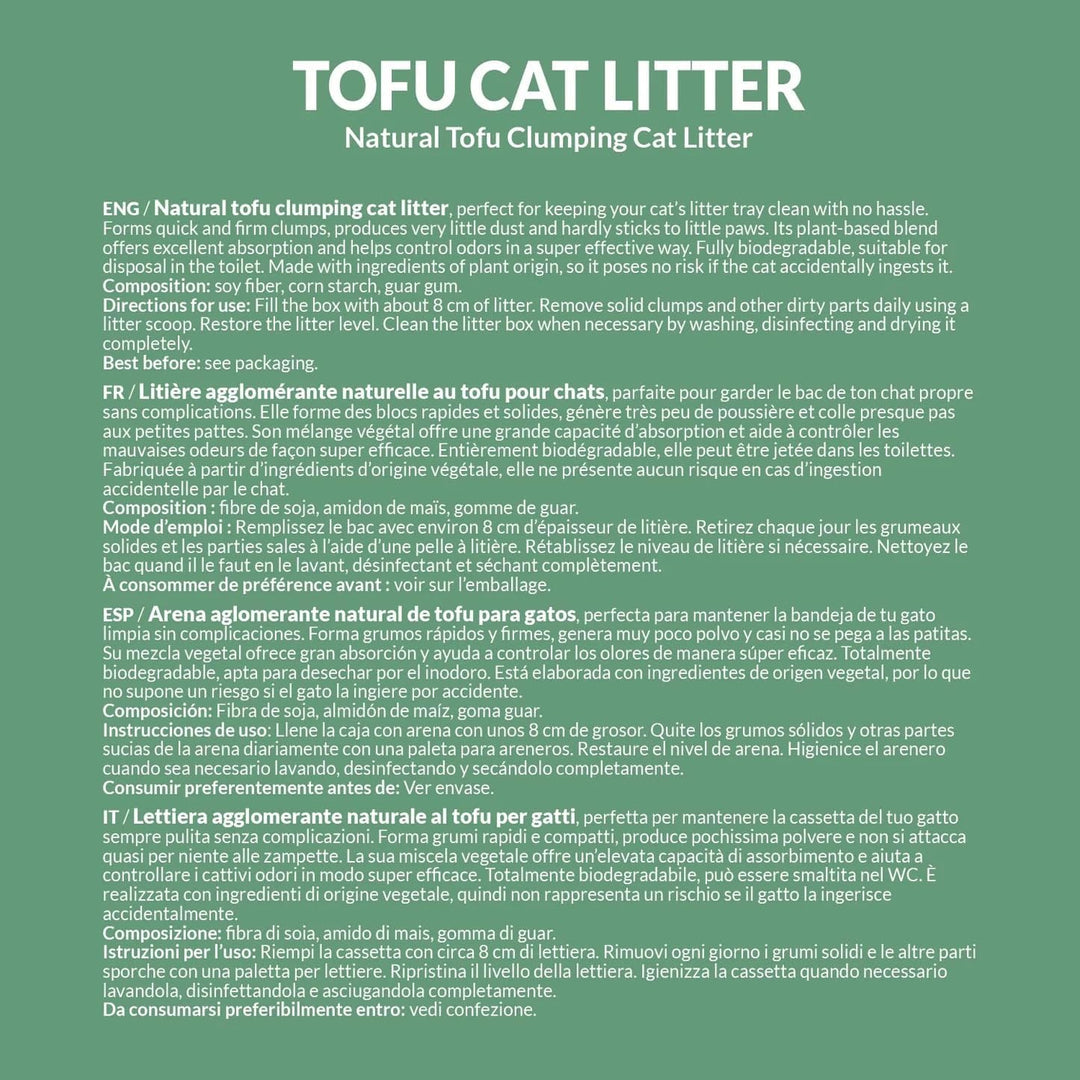 Tofu - Original Katzenstreu - 6L - ARQUIVET 4, 4