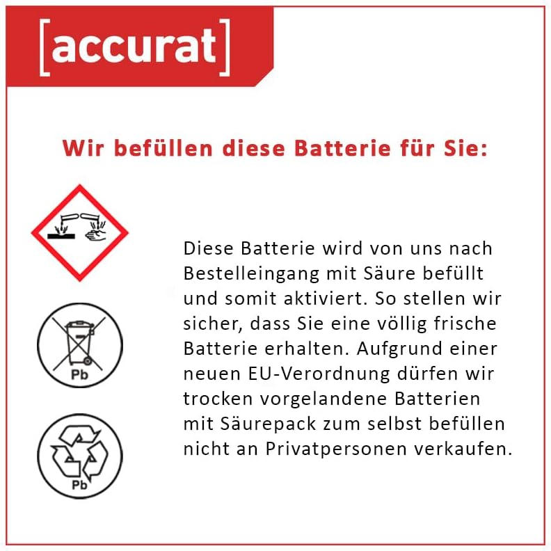Motorradbatterie YTX4L-BS - 12V, 4Ah, 55A, rüttelfest, wartungsfrei - Starterbatterie, AGM Batterie