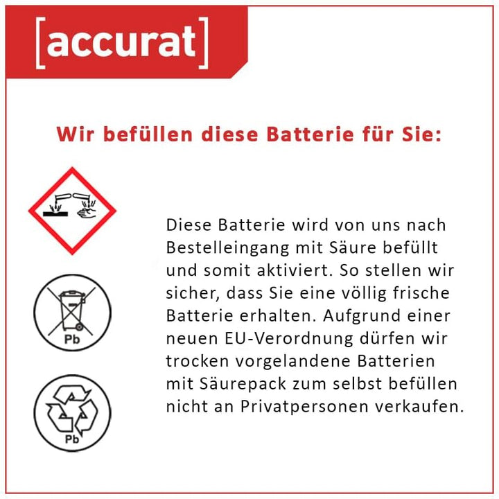 Motorradbatterie YTX4L-BS - 12V, 4Ah, 55A, rüttelfest, wartungsfrei - Starterbatterie, AGM Batterie