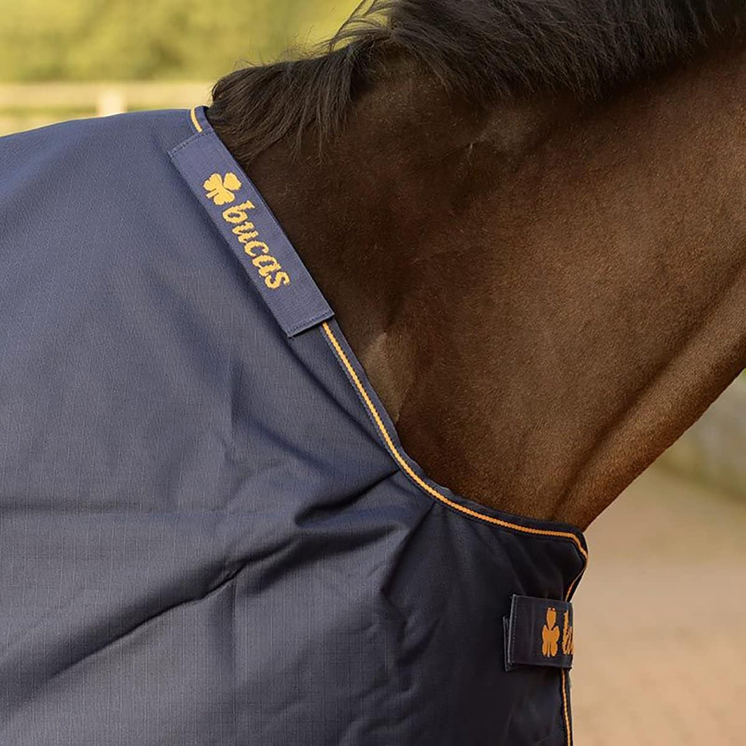 Bucas Irish Turnout 150 g Navy Gold Winterdecke, Regendecke 115cm, 115cm