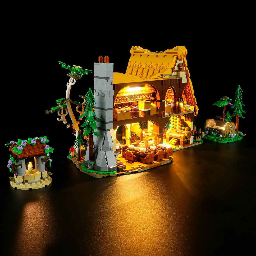 GEAMENT LED Licht-Set Kompatibel mit Lego 43242 Die Hütte von Schneewittchen und den Sieben Zwergen