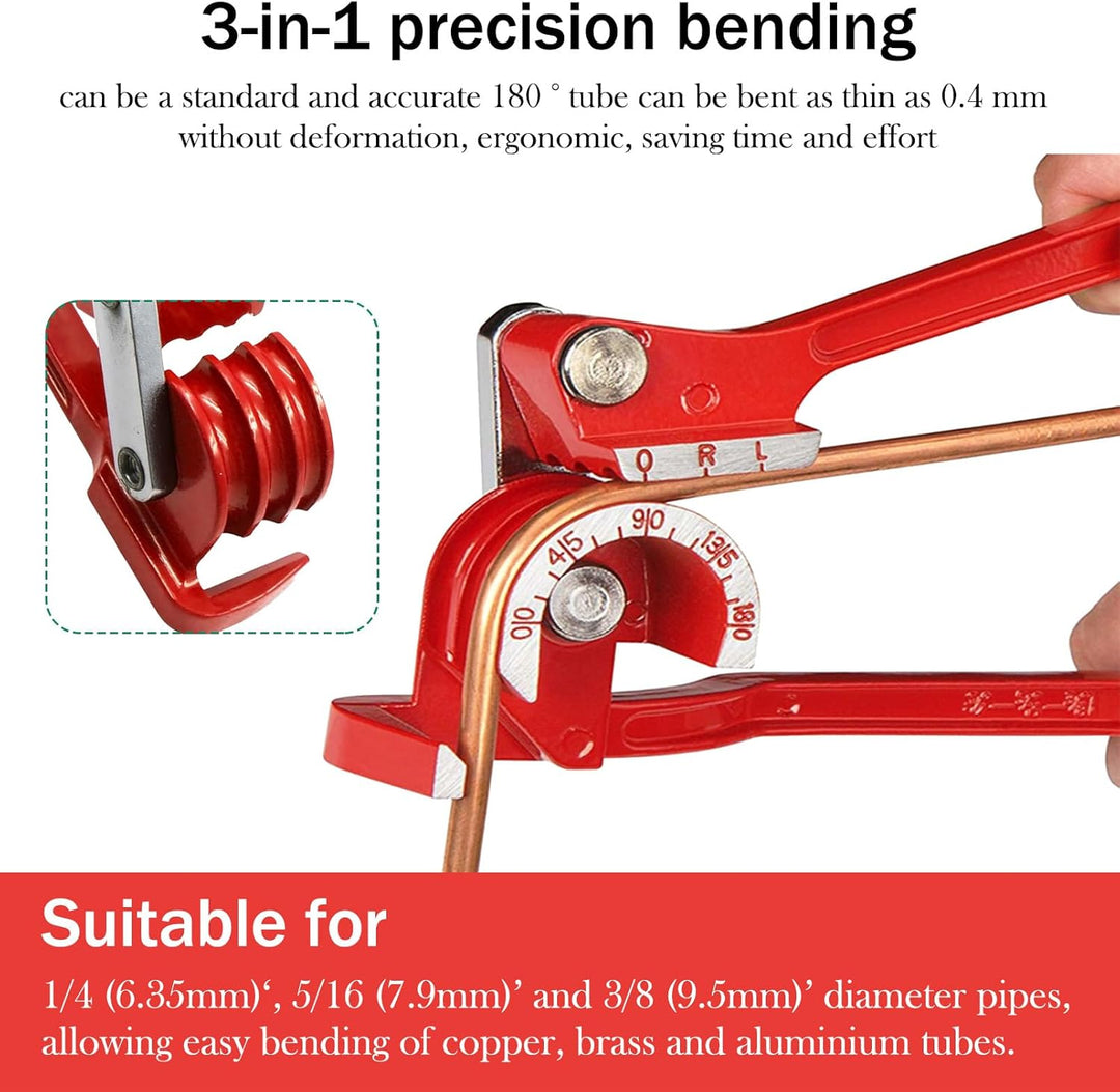 finoki Bremsrohr Kit 25 Fuss Auto Rolle Rohr Spule Doppel Bördelwerkzeug Auto Bremse Linie Reparatur