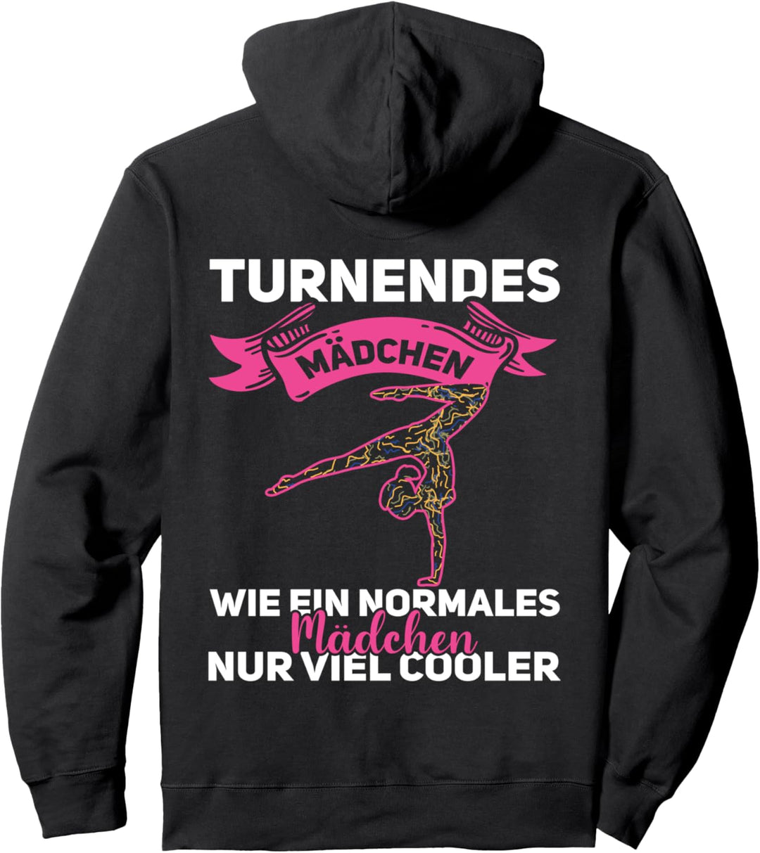 Turnendes Mädchen, Kunstturnen Gymnastik Akrobatik Turnen Pullover Hoodie