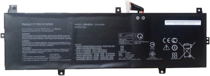 C31N1620 31CP5/70/81 Laptop-Akku Kompatibel mit Asus ZenBooK UX430 UX430UQ UX430UQ-GV015T PRO PU404