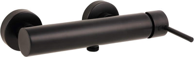 'aquaSu® Duscharmatur in schwarz Lago 2.0 | Wasserhahn Dusche | Armatur für Brause | Einhebelmischer