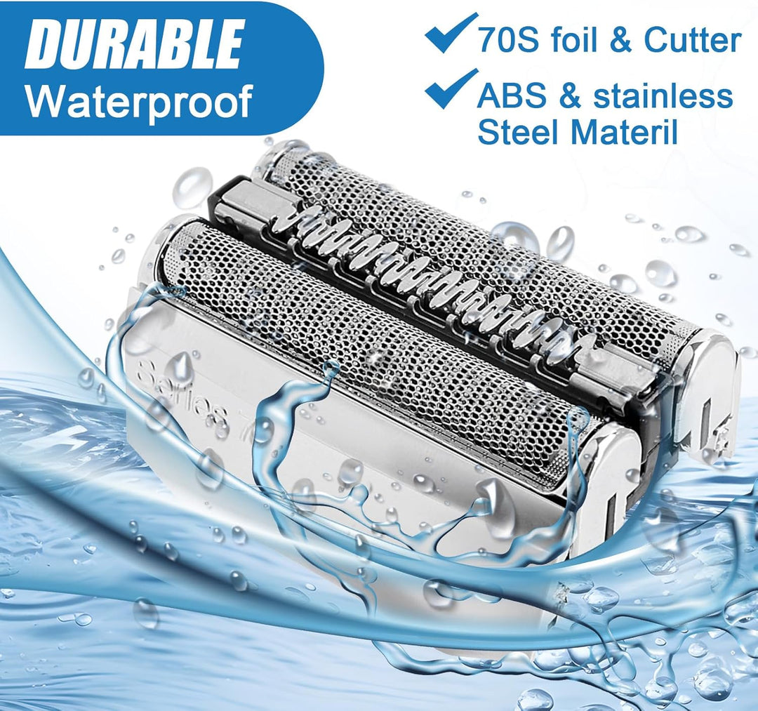 70S Series 7 Ersatzkopf Kompatibel mit Series 7 Elektrorasierer Scherkopf Folie und Cutter Rasierkop