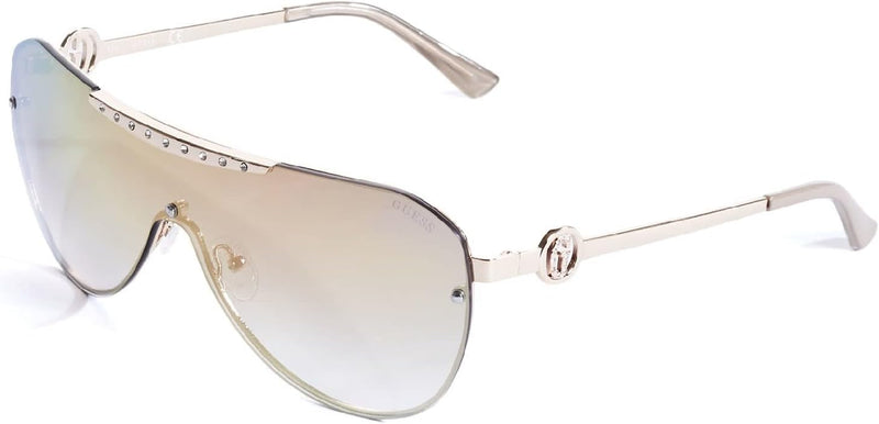 GUESS Factory Pave Shield Sunglasses