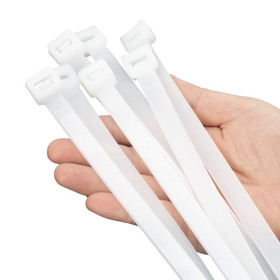 XINGO - 30,5 cm grosse Kabelbinder Weiss 500 Stück 500 Stück 200 lbs Kabelbinder Ultra Starke Kunsts