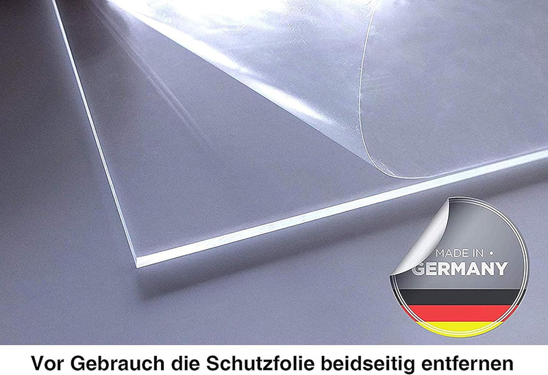 Queence | Premium-Tröpfchenschutz aus Acrylglas | Husten-Schutz für Ärzte und Apotheken | Niesschutz