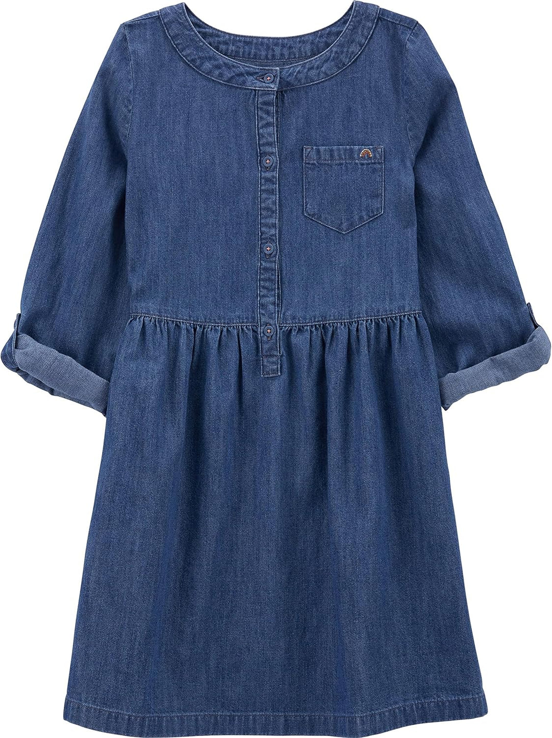Simple Joys by Carter's Mädchen Freizeitkleid (2er Pack) 4-5 Jahre Braun Gepard/Dunkles Jeansblau, 4