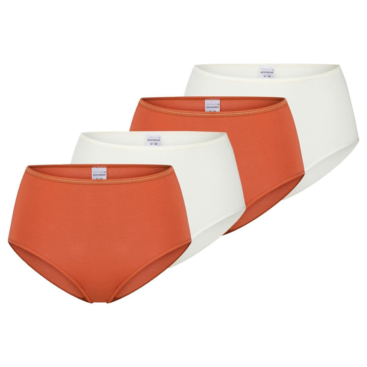 Schiesser Damen Slip Midi Midislip 2er Pack Doppelpack Poly - 162893 36 4 X Mehrfarbig (919), 36 4 X