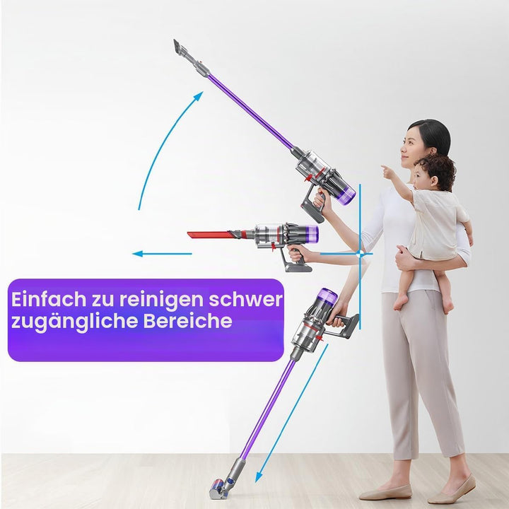 Verlängerungsrohr für Dyson V11 V15 V10 V8 V7 Stabstaubsauger, Ersatz Teleskoprohr Schnellspanner Ve
