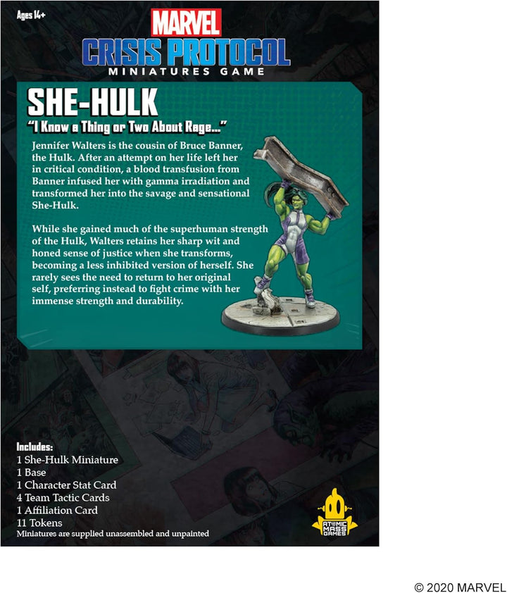 Atomic Mass Games - Marvel Crisis Protocol: Character Pack: She Hulk: Marvel Crisis Protocol - Minia