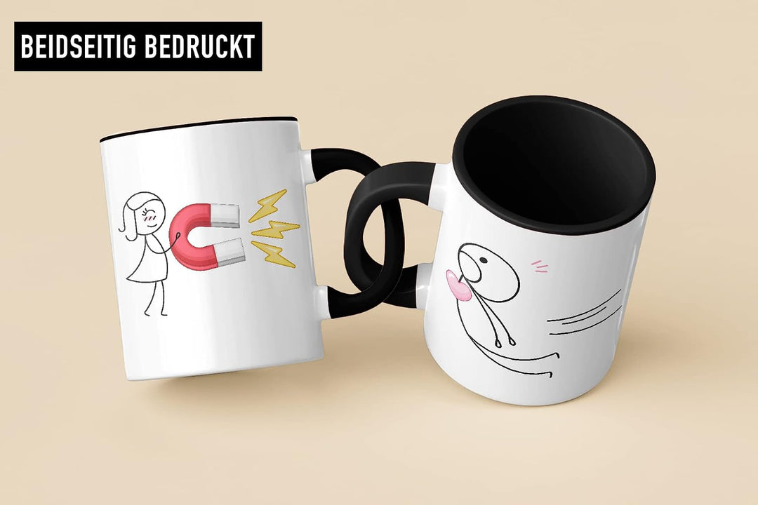 Trendation - Partnertassen Tassen Set Geschenk Sie und Ihn Liebe Valentinstag Kaffeetassen Lustig Fr