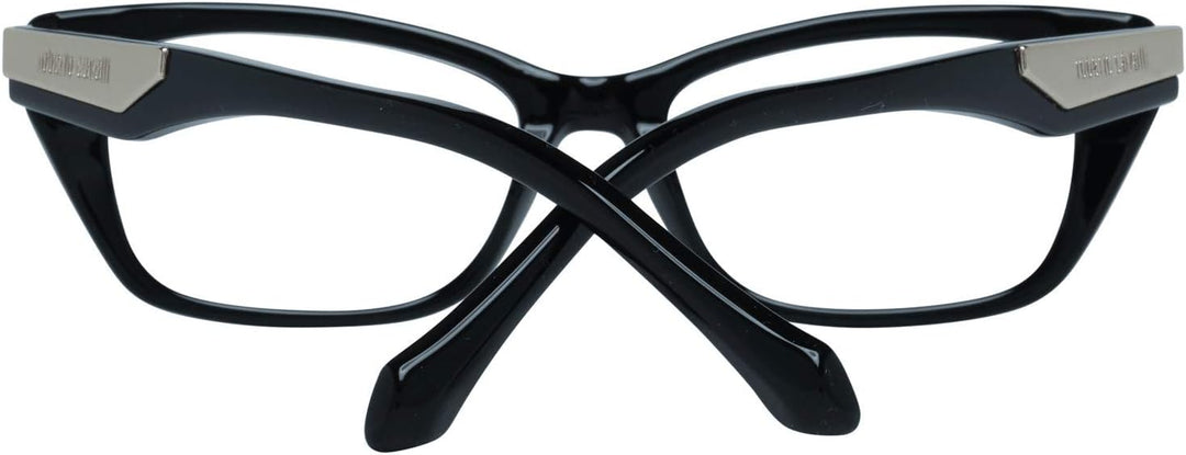 Roberto Cavalli RC5082 Brillenrahmen - Glänzender schwarzer Rahmen, glänzende schwarze Gläser, 51 mm