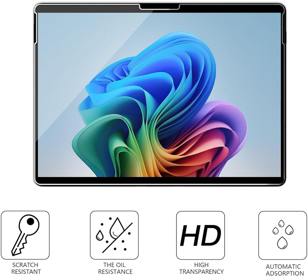 Adeway Displayschutzfolie aus gehärtetem Glas für Microsoft Surface Pro 11/ Pro 9/ Pro 10/8/X, Premi