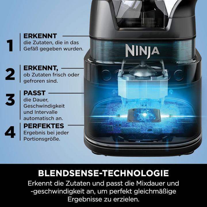 Ninja Detect Power Mixer Pro / Blender / Smoothie Maker, 1200 W, 2 L Krug (1,9 L max. Fassungsvermög