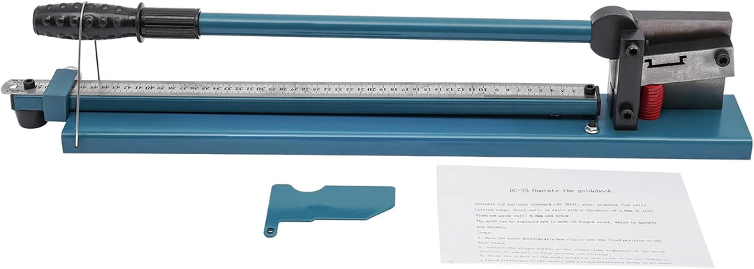 DeeDuud DIN-Schienenschneider 35-40cm, DIN-Laufschienenschneider Schnittdicke 0,8mm mit Lineal Rail
