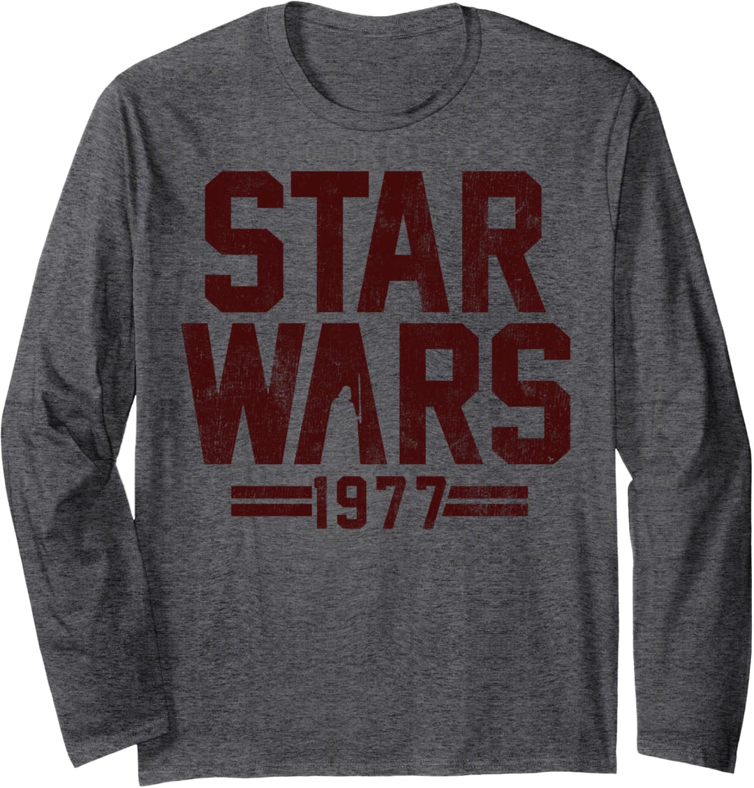 Star Wars Darth Vader Since '77 Distressed Poster Langarmshirt