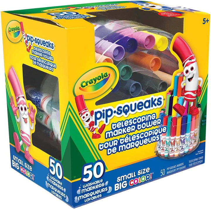50/Pkg Crayola Pip-Squeaks Telescoping Marker Tower 58-8750