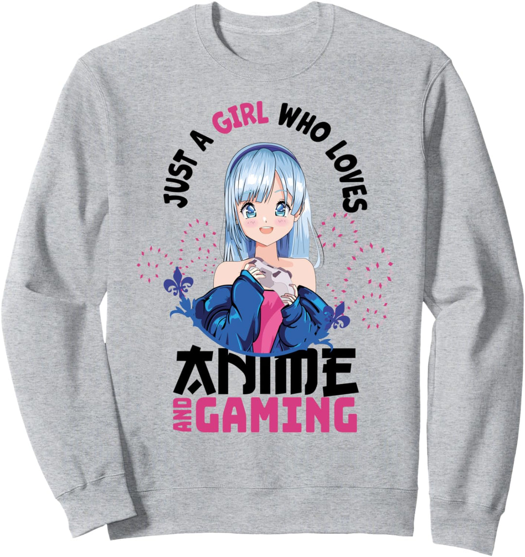 Gaming Manga Anime Geschenk - Anime & Video Gaming Mädchen Sweatshirt