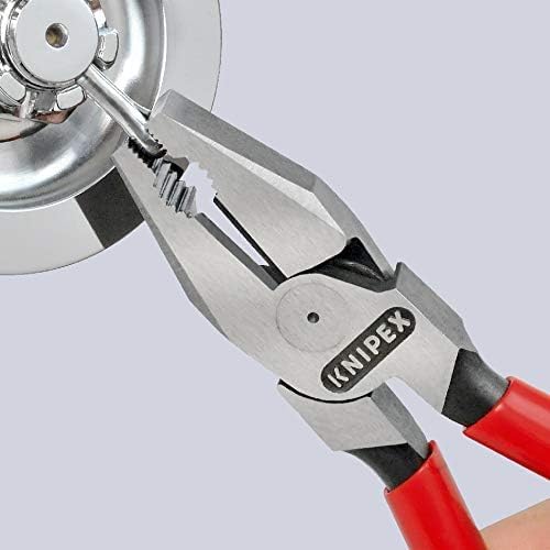 KNIPEX Kraft-Kombizange mit Comfort-Griffen verchromt 200 mm, 02 05 200 Mit Mehrkomponentenhüllen, B