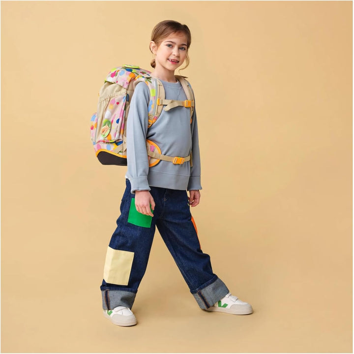 ergobag Pack Set ergonomischer Schulrucksack flexibel 6-teilig Set 1. Klasse Grundschule für Mädchen