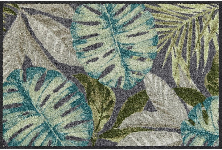 Salonloewe Coco anthrazit Fussmatte waschbar 050 x 075 cm Fussabtreter Schmutzfangmatte Eingangs-Tür