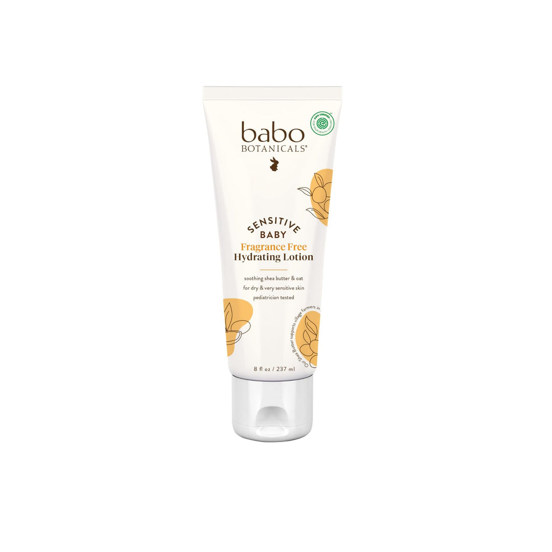 Babo Botanicals Sensitive Baby Daily Hydra Lotion Fragrance Free, 8 Oz