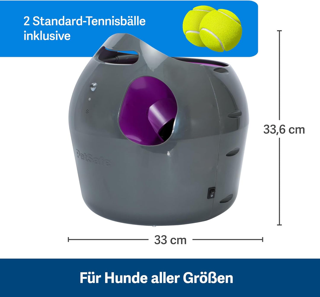 PetSafe Automatisches Hundespielzeug, interaktiver Tennisballwerfer für Hunde, wasserdicht, 1 Stück