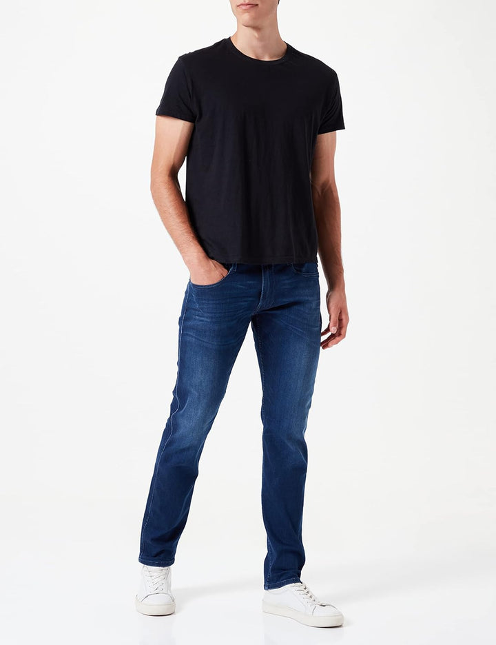 Replay Herren Jeans Anbass Slim-Fit mit Power Stretch 30W / 30L Medium Blue 009, 30W / 30L Medium Bl