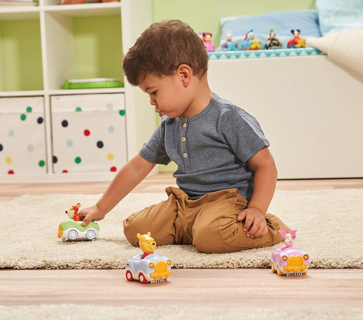 VTech TUT TUT Baby Flitzer - Winnie Puuhs Cabrio – Spielzeugauto mit Musik, spannenden Sätzen und Ge