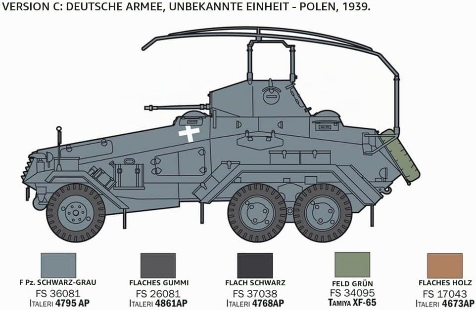 Italeri 6433S - Sd.Kfz.232 6 Rad, Mittel