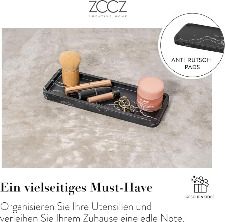 ZCCZ Badezimmer Set – 4 Teile – Badezimmer Organizer mit Zahnbürstenhalter, Zahnputzbecher, Seifensp