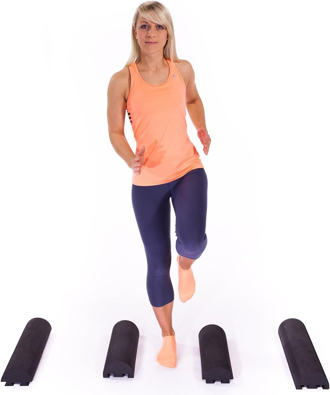softX® Twincise Faszien Rollen Set, 39 und 59 cm lange Twincise Faszienrolle, schwarz