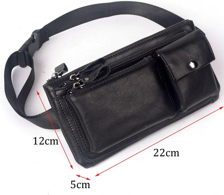Leder Gürteltasche Taille Pack für Herren Frauen 20cm(L)x5cm(D)x13cm(H) (7.87"x1.96"x5.11") approx S