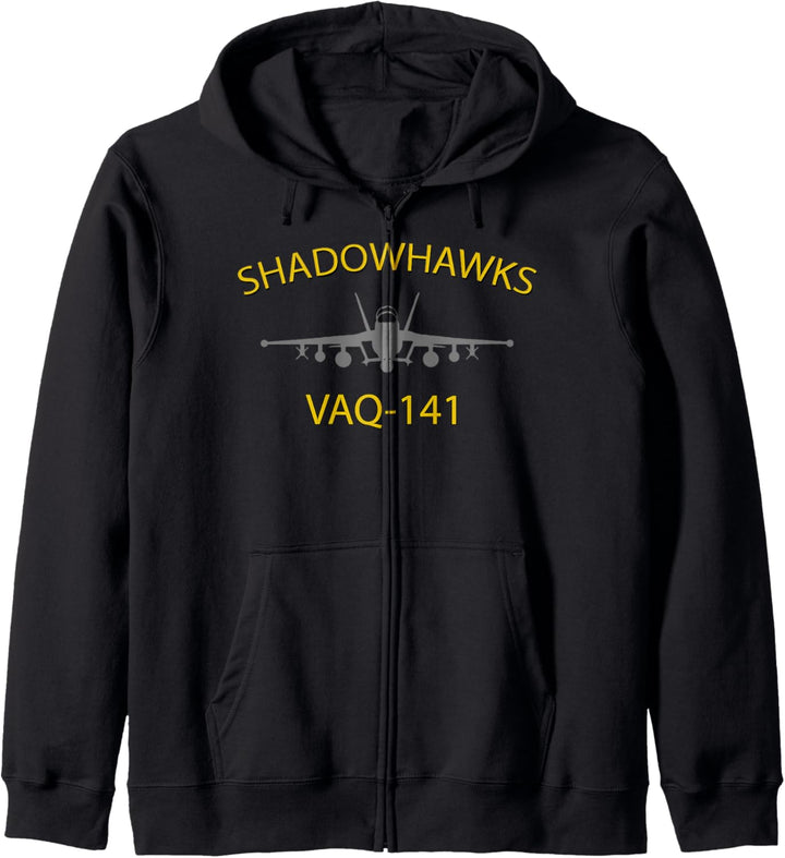 VAQ-141 „Shadowhawks“ Squadron EA-18 Growler Jet-T-Shirt Kapuzenjacke