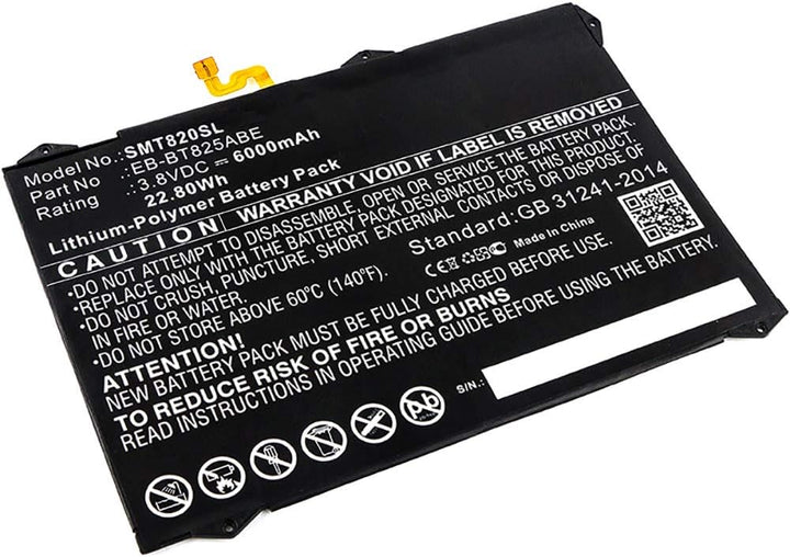 subtel® Ersatz Akku EB-BT825ABA für Samsung Galaxy Tab S3 (SM-T820 / SM-T825) 6000mAh Ersatzakku für