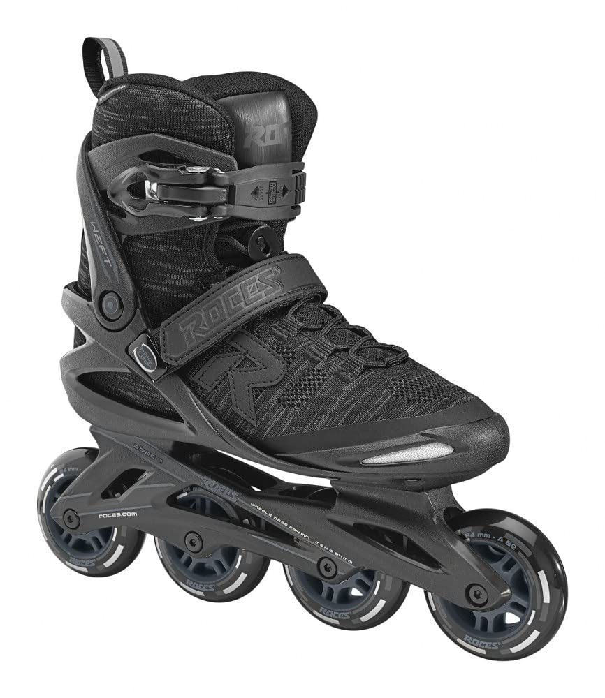 Roces Unisex – Erwachsene Weft Thread Inline Skate 36 black-dark charcoal, 36 black-dark charcoal