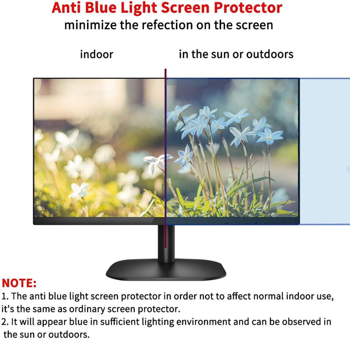 PaceBid Hängend Anti-Blaulichtfilter für 23-24 Zoll Monitore, Anti Eye Strain, Blockiert Übermässig
