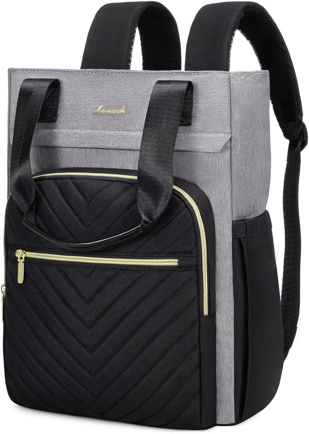 LOVEVOOK Rucksack Damen Elegant 17.3 Zoll Laptop Rucksack Handtasche 2 in 1 Schulrucksack Mädchen Te