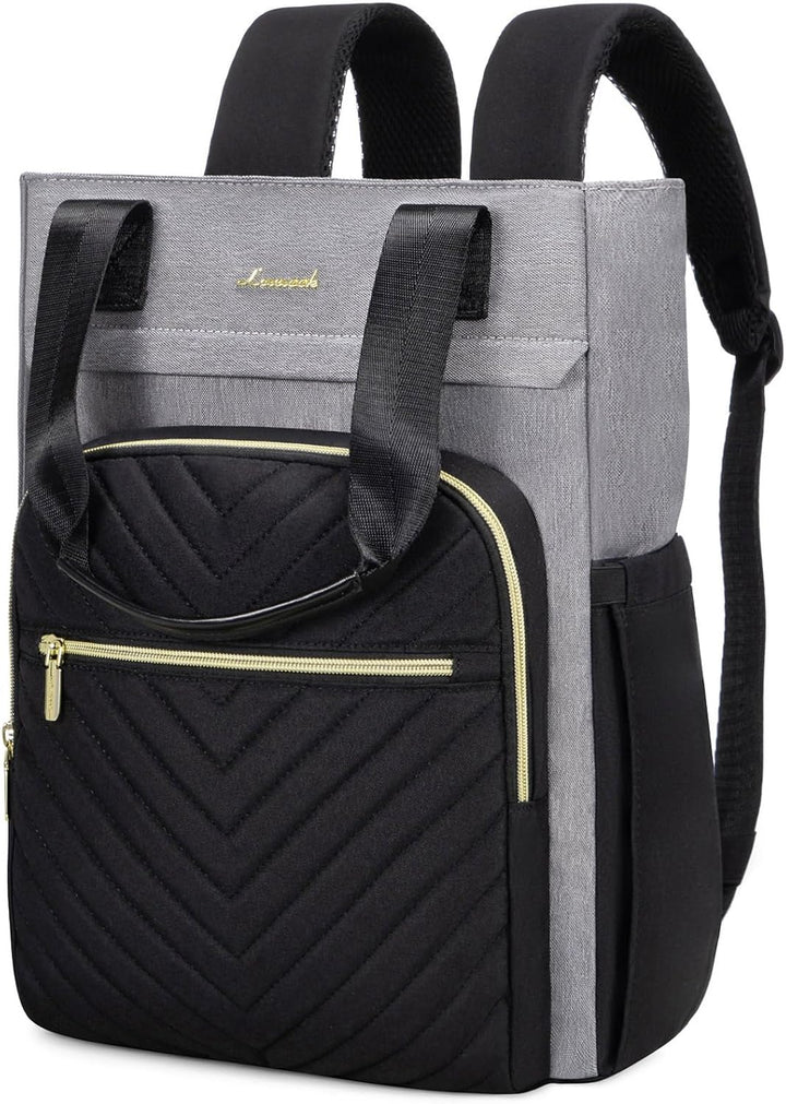 LOVEVOOK Rucksack Damen Elegant 17.3 Zoll Laptop Rucksack Handtasche 2 in 1 Schulrucksack Mädchen Te