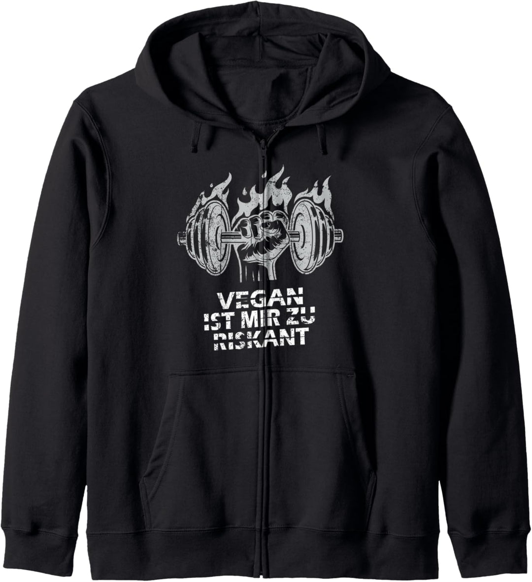 Vegan Ist Mir Zu Riskant Bodybuilding Gym Fitness Kapuzenjacke