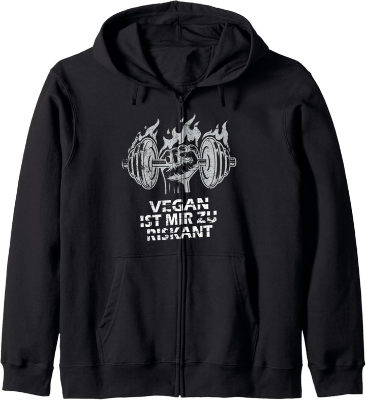 Vegan Ist Mir Zu Riskant Bodybuilding Gym Fitness Kapuzenjacke