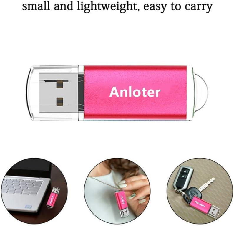 Anloter 50 Stück USB-Flash-Laufwerk Memory Flash Stick Pen Drive Daumen Speicher Speicher für Comput