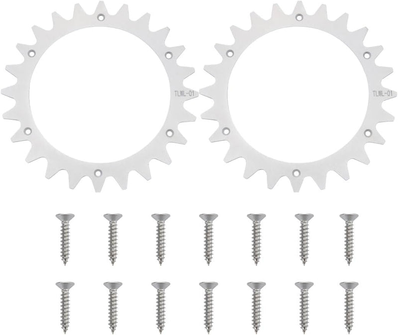 Konuooer Edelstahl Spikes für Mähroboter Traktionsverbesserung Radgrösse 205 mm 14x Edelstahlschraub