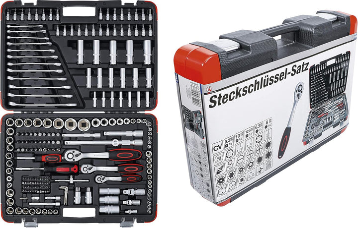 BGS Diy 15216 | Steckschlüssel-Satz | 216-tlg. | 6,3 mm (1/4") / 10 mm (3/8") / 12,5 mm (1/2") | Pro