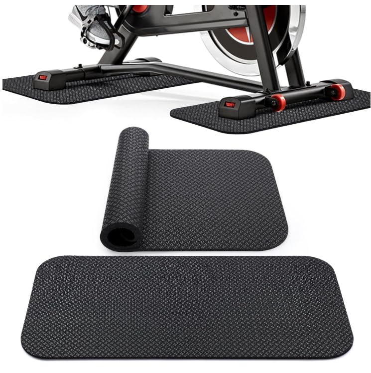 2 Stück Bodenschutzmatte Fitnessgerät, Bodenschutzmatten, Doppelseitiges Silikon Rutschfeste Matte,